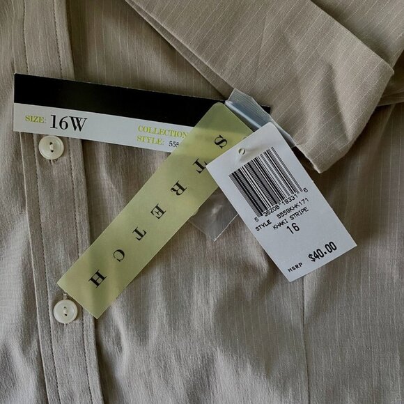 Style & Co Stretch Button Up Short Sleeve Shirt Size 16W NEW NWT - Picture 7 of 9